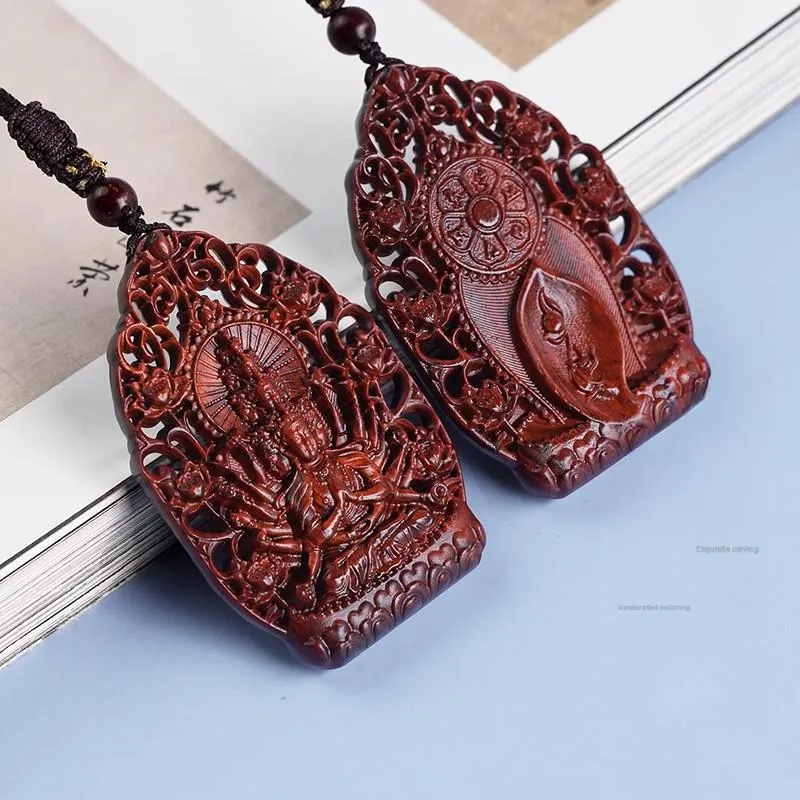 DALONG Rosewood Wooden Pendant Unisex-5