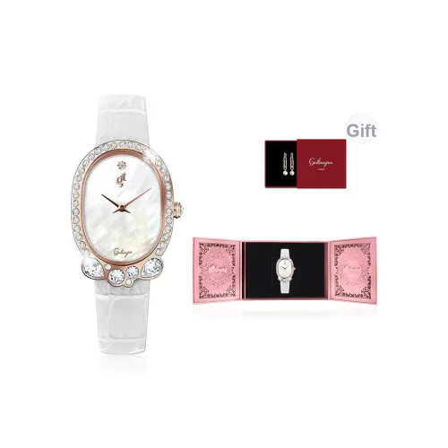 GALTISCOPIO Кварцевый механизм белый циферблат женские часы