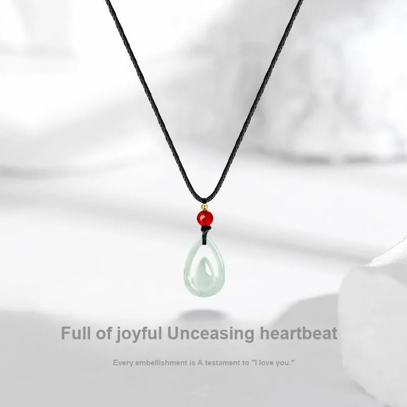 JUICY GRAPE African Emerald Jade Necklaces Unisex-1