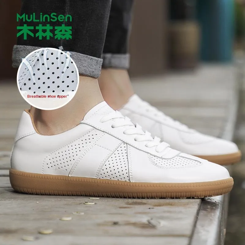Mulinsen German Army Trainers Wear resistant, Lightweight, Breathable, And Non slip. Low Top Casual Shoes Men's-6