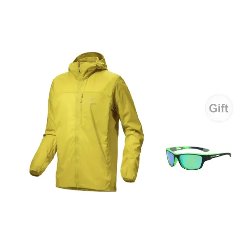 Arcteryx Squamish Windbreaker Jackets Men Obsidian Green - Includes Eyeglasses