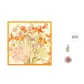 Large Scarf Floral-Orange+Aromatherapy