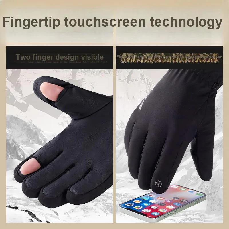 SuperFire Polar Fleece Sports Gloves Unisex-2