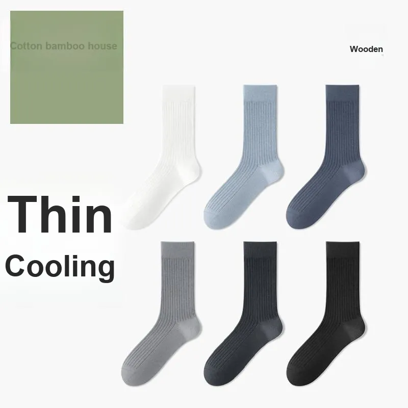 B&C.Room SS24 Knee High Socks Spring Summer Men's 5 Pack-3