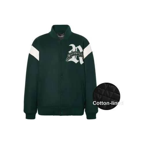 ROCAWEAR Буква Воротник-стойка Свободный крой Утолщенный Пух Унисекс