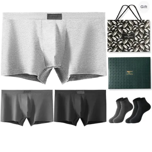 SEPTWOLVES Underwear Gift Boxes Men's 3 Pack+Shopping Bag