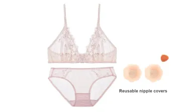 FREELASS Underwear Set Women's Free Breast Petal 1 Pair Light Pink