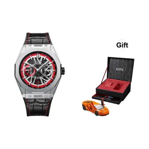 BONEST GATTI King Speed Автоматический Механический Механизм Нержавеющая Сталь Ремешок Часы Мужские Часы Черепный Циферблат