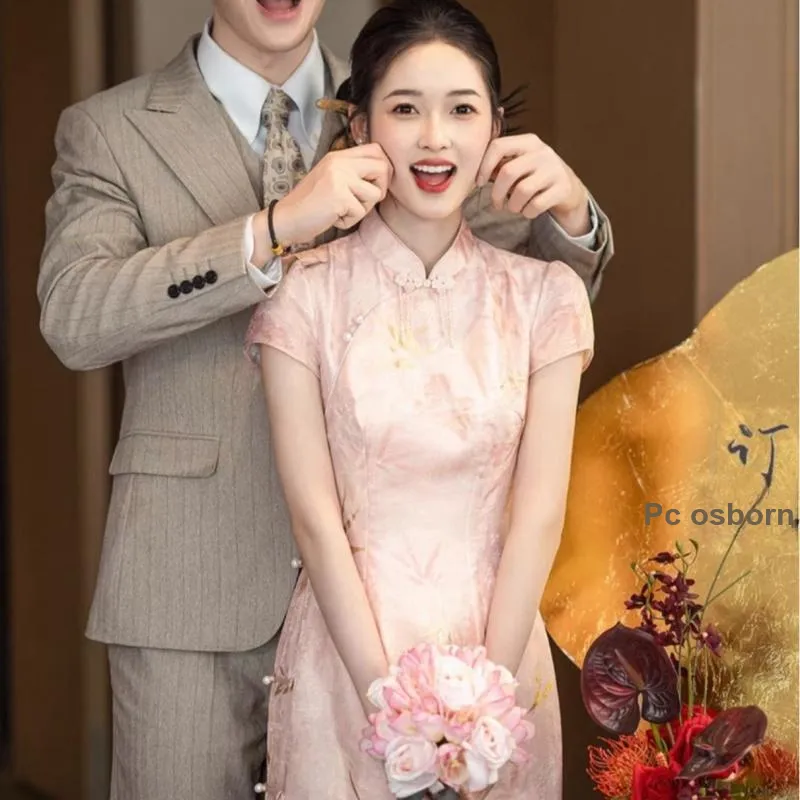 EFCR Cheongsams Women's Pink-4