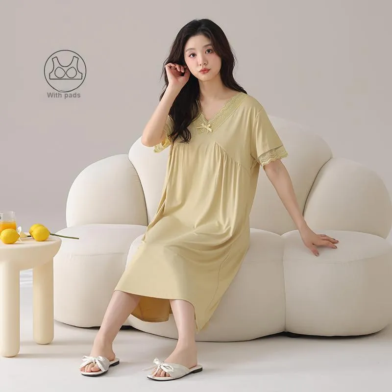 FENTENGCARE Nightgown Women's Sunflower-4