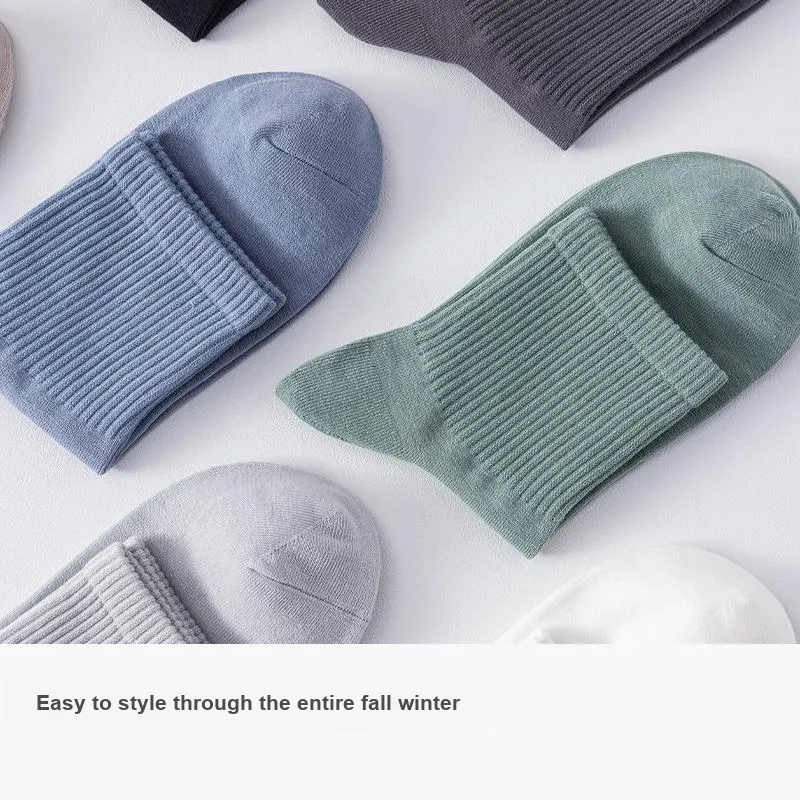 MIIOW Mid Calf Socks Unisex 5 Pack-8