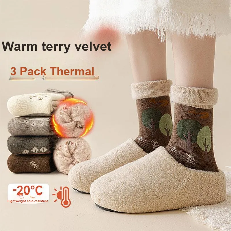 AUGUST Mid Calf Socks Women's 3 Pack-7