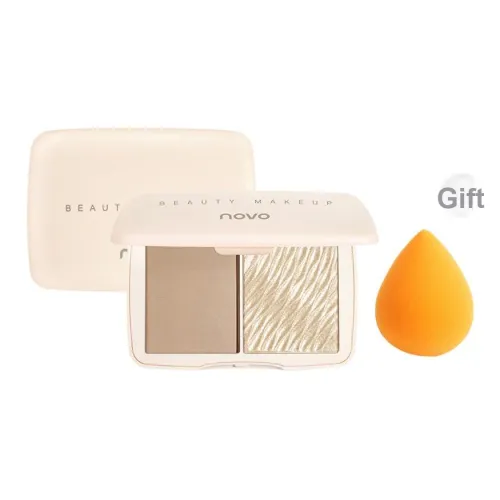 NOVO Двухтонный Хайлайтер Тень ALL IN One Контуринг Палетка Натуральный Тон Кожи Коррекция и Контуринг