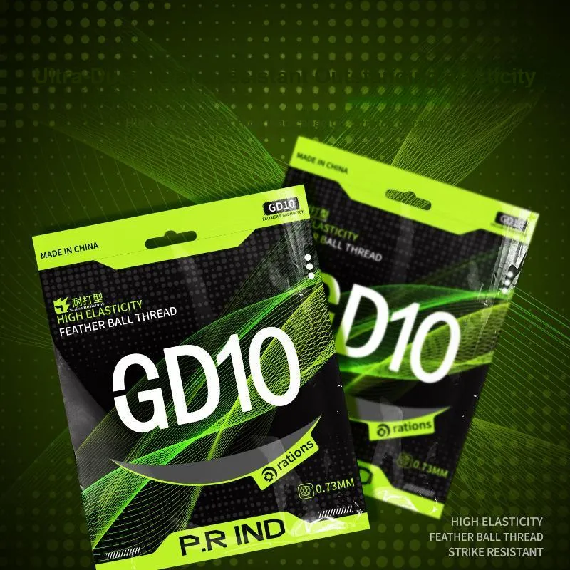 P.R IND Stretch Durable, Both Features Badminton Racket Strings Taro Purple Nylon Thread+Composite Yarn Unisex-11