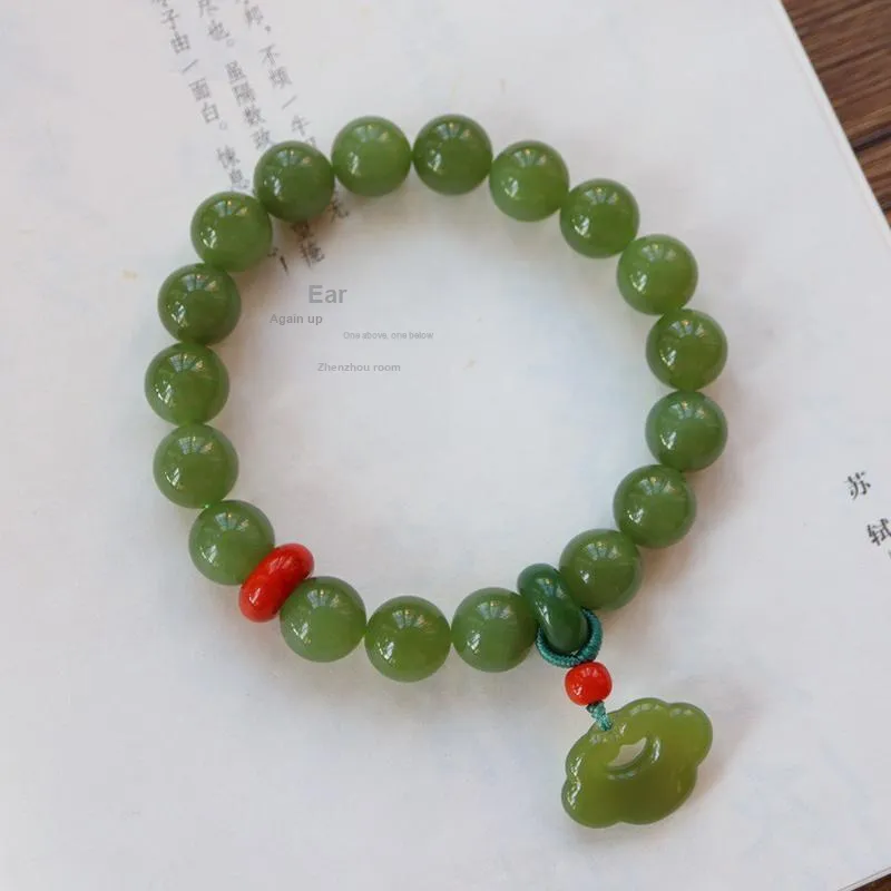 Xifeng Building Hetian Jade Bracelets Jasper Unisex-4