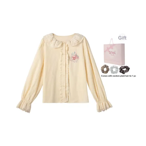 Snbl Абрикос Женские Рубашки