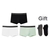 Men's Underpants 3 Pack (White, Black, and Bamboo Green)