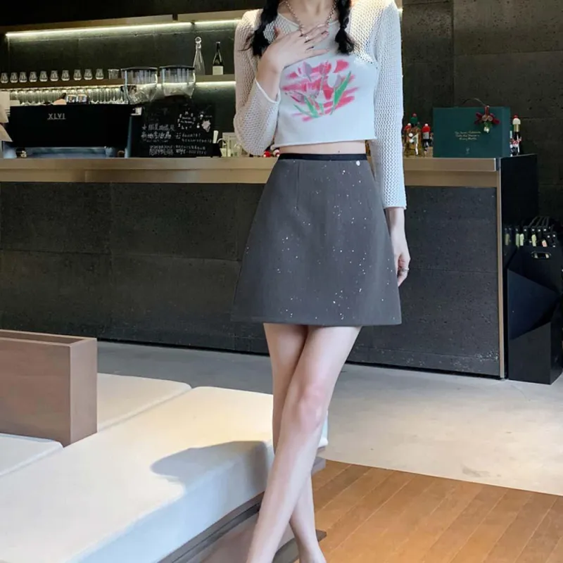 TURN UP Casual Short Skirts Women's-3