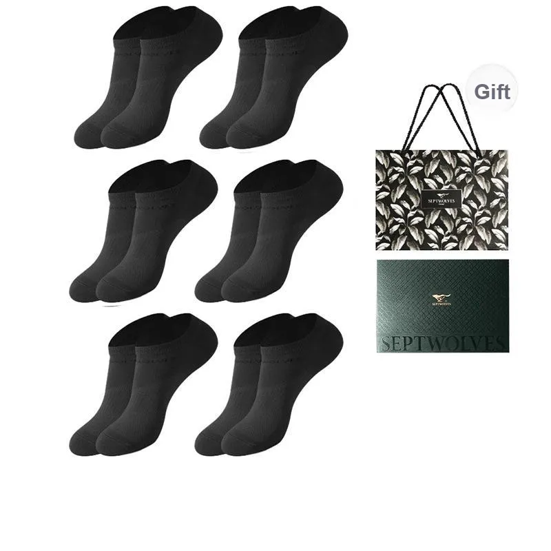 SEPTWOLVES Mid Calf Socks Men's 6 Pairs Box Included-94