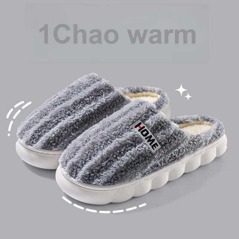 Foot Recreation Winter Minimalist Style Suede Home Warm Small Starry Sky Embroidered Cotton Slippers Unisex-18