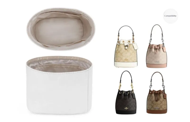 Lan Bao Fan Artificial Leather, Microfiber Bag Accessory, Modified Bag Strap Unisex Ecru-72