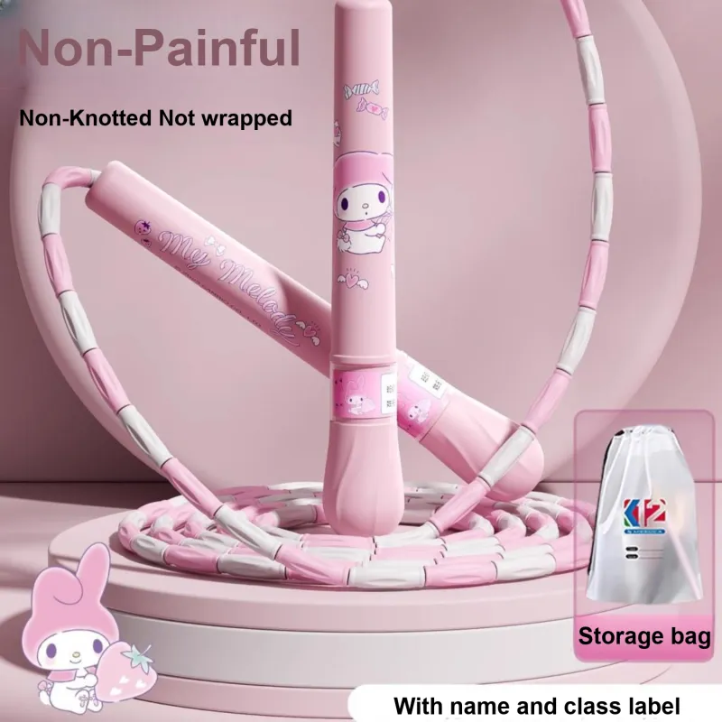 MESUCA Casual Entertainment Non Countable Jump Ropes Elementary School Special PVC Rope ABS Controller 2.8m Pink-1