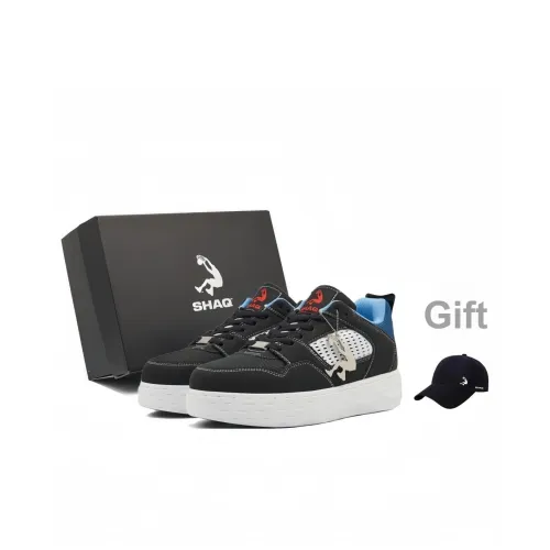 SHAQ Износостойкие визуально увеличивающие рост низкие кроссовки для скейтбординга унисекс черные белые и синие