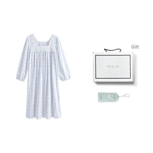 XUANZHITING Ночная сорочка Женская Набор в подарочной коробке Светло-синий