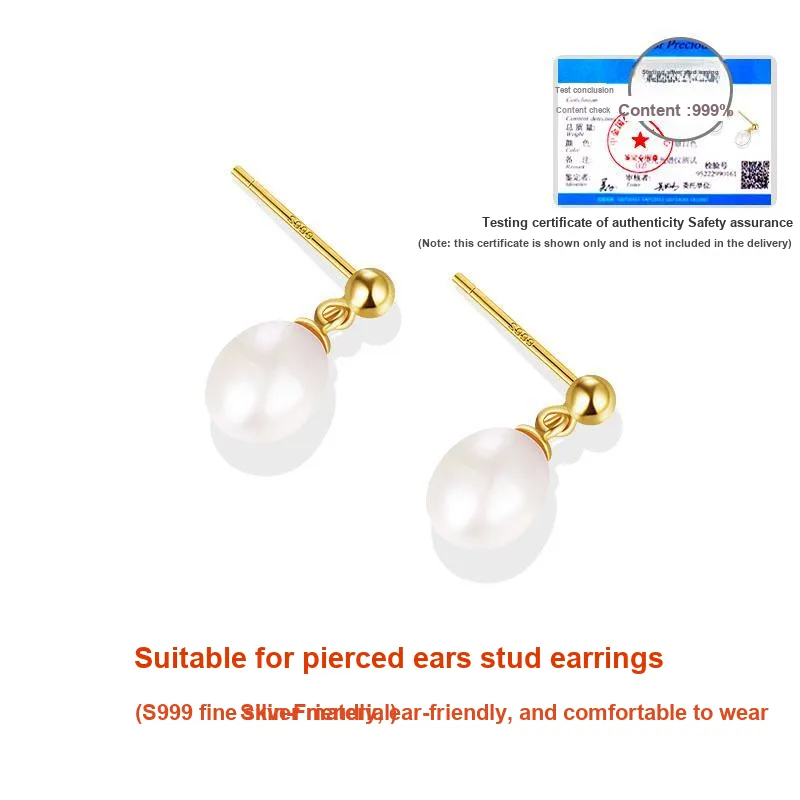 Daisy Dream 999 Fine Silver Earrings Women's-2
