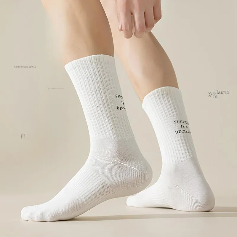 Lan Miao Mid Calf Socks Unisex 5 Pack-10