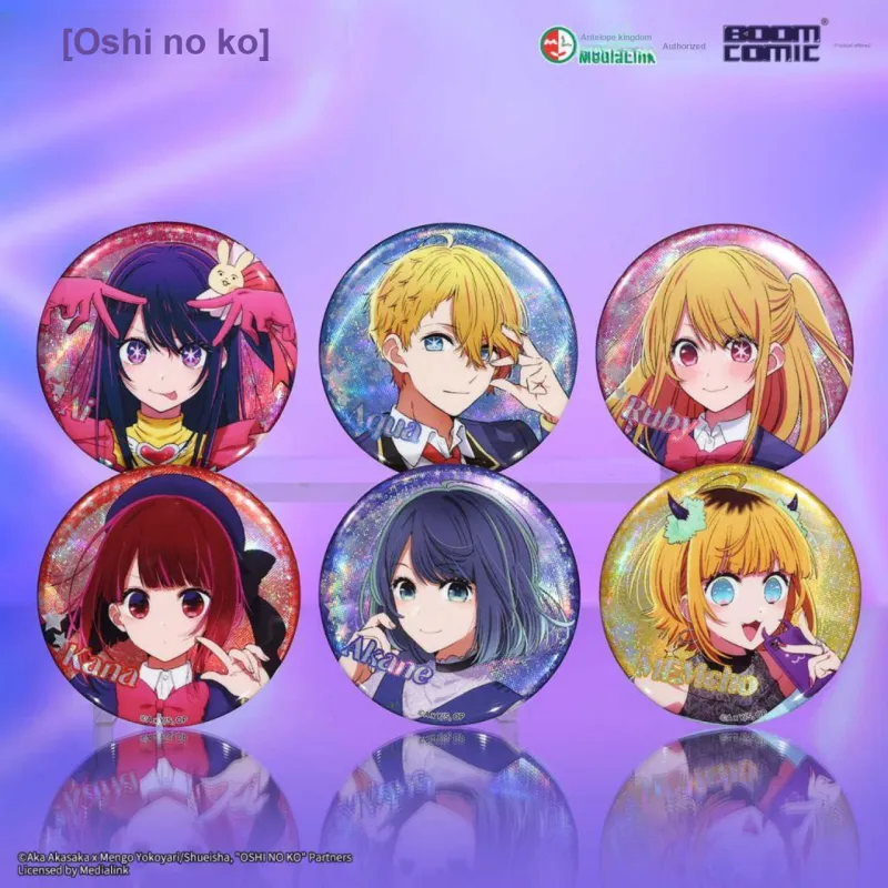 BOOM COMIC Oshi No Ko Illustrated Badge Love Akuya Ruri Badges-2