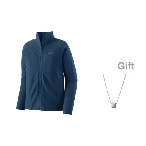 Patagonia Куртка Мужская Прилив Синий С Ожерельем