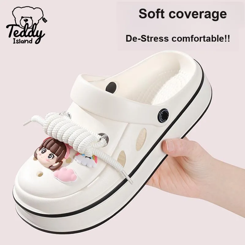 TEDDY ISLAND Cute Cartoon EVA Soft Sole Home Slip Resistant Comfortable Clogs-3