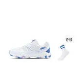 White Purple+Sports Socks