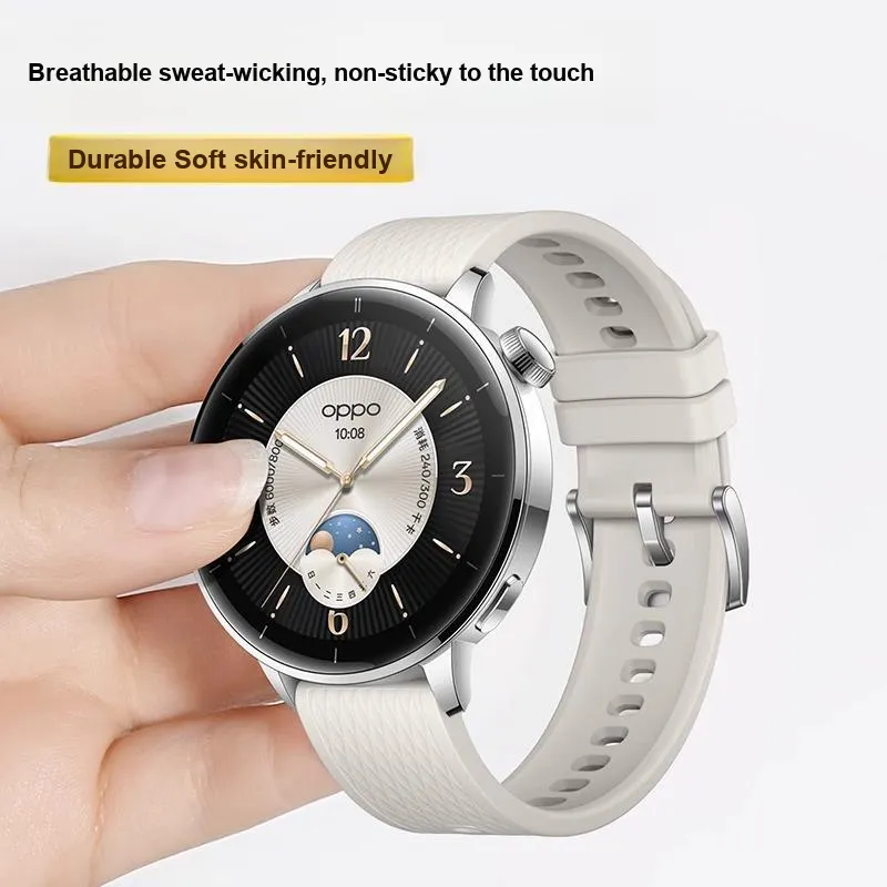 Watchbond OPPO Compatibility Watch Band 204mm Silicone Material-3