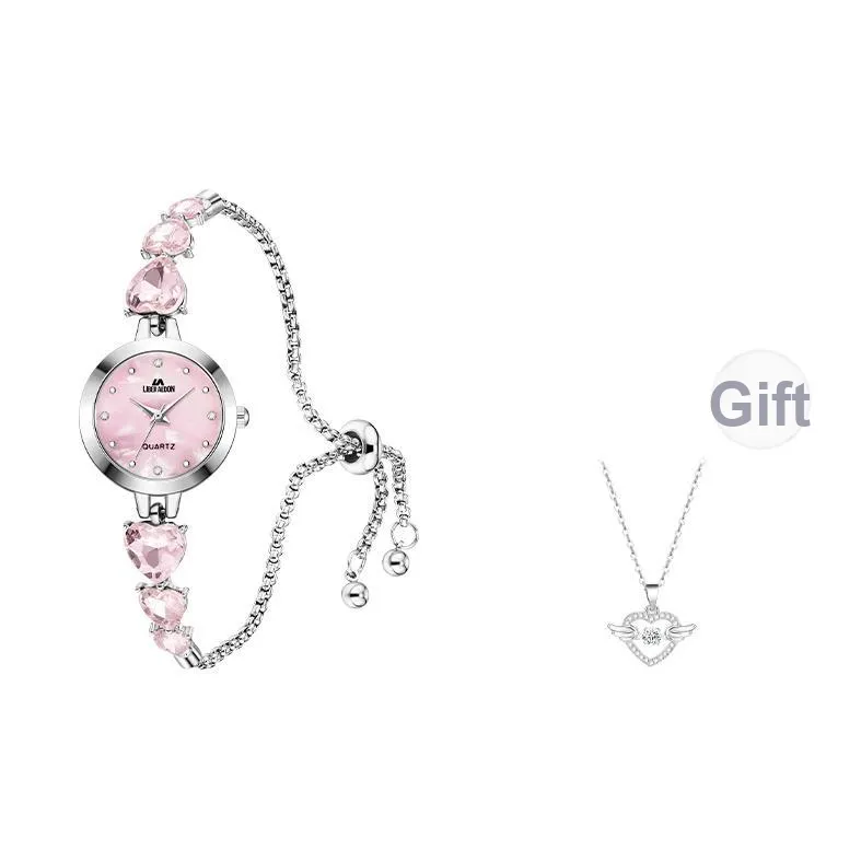 LIBER AEDON Кварцевый механизм Жемчужная раковина Цвет циферблата Женские часы Коробка признания в любви