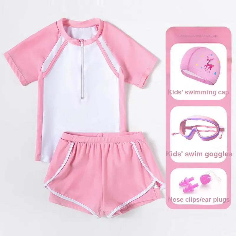 Yalu Preferred Swimming Sets Polyester+Elastane Outdoor Swimming Pool Kids-1