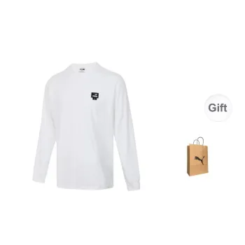 PUMA T Shirt Men's White Shopping Bag Included