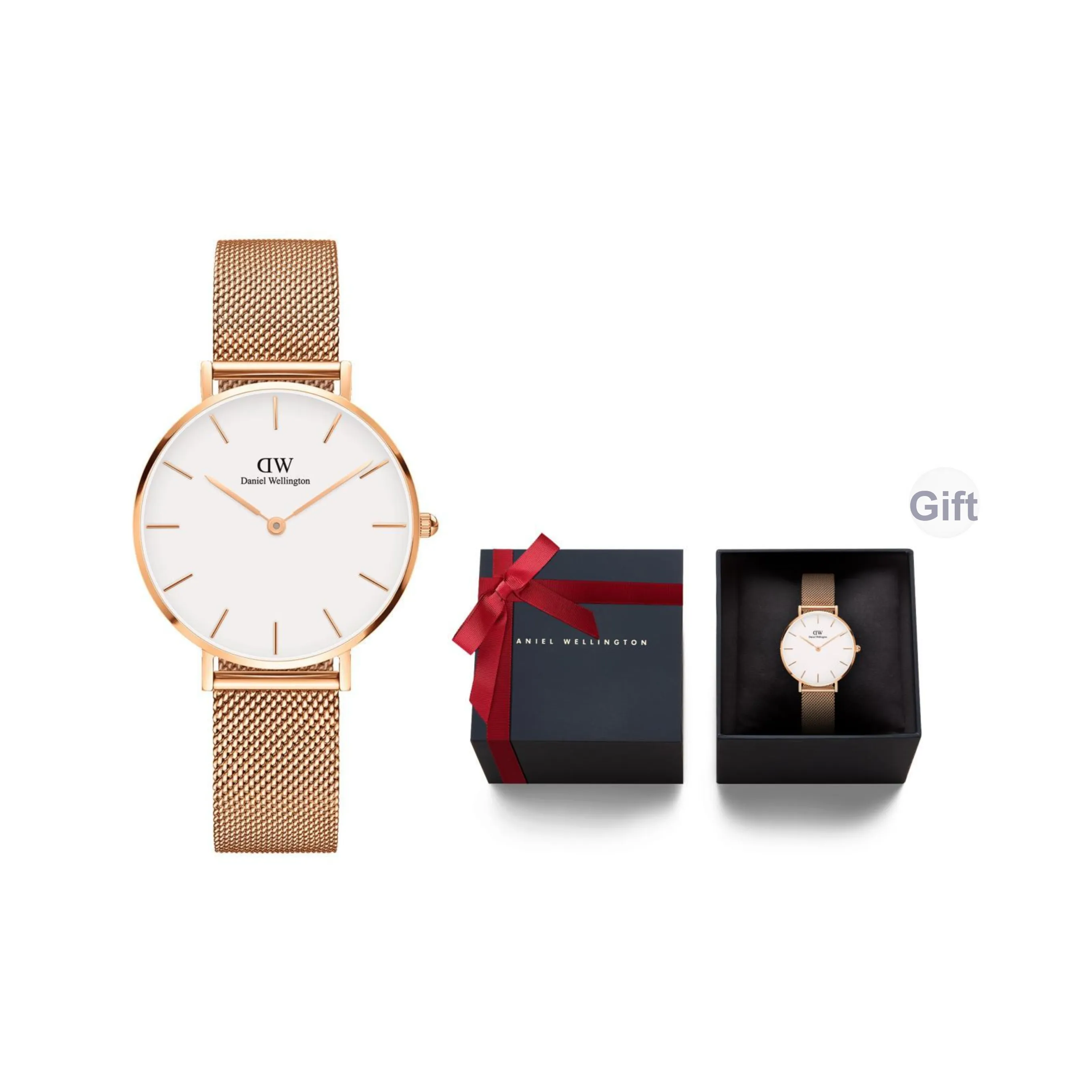 Daniel Wellington DW Watch Кварцевый механизм ремешок из нержавеющей стали 32 мм белый циферблат женские часы