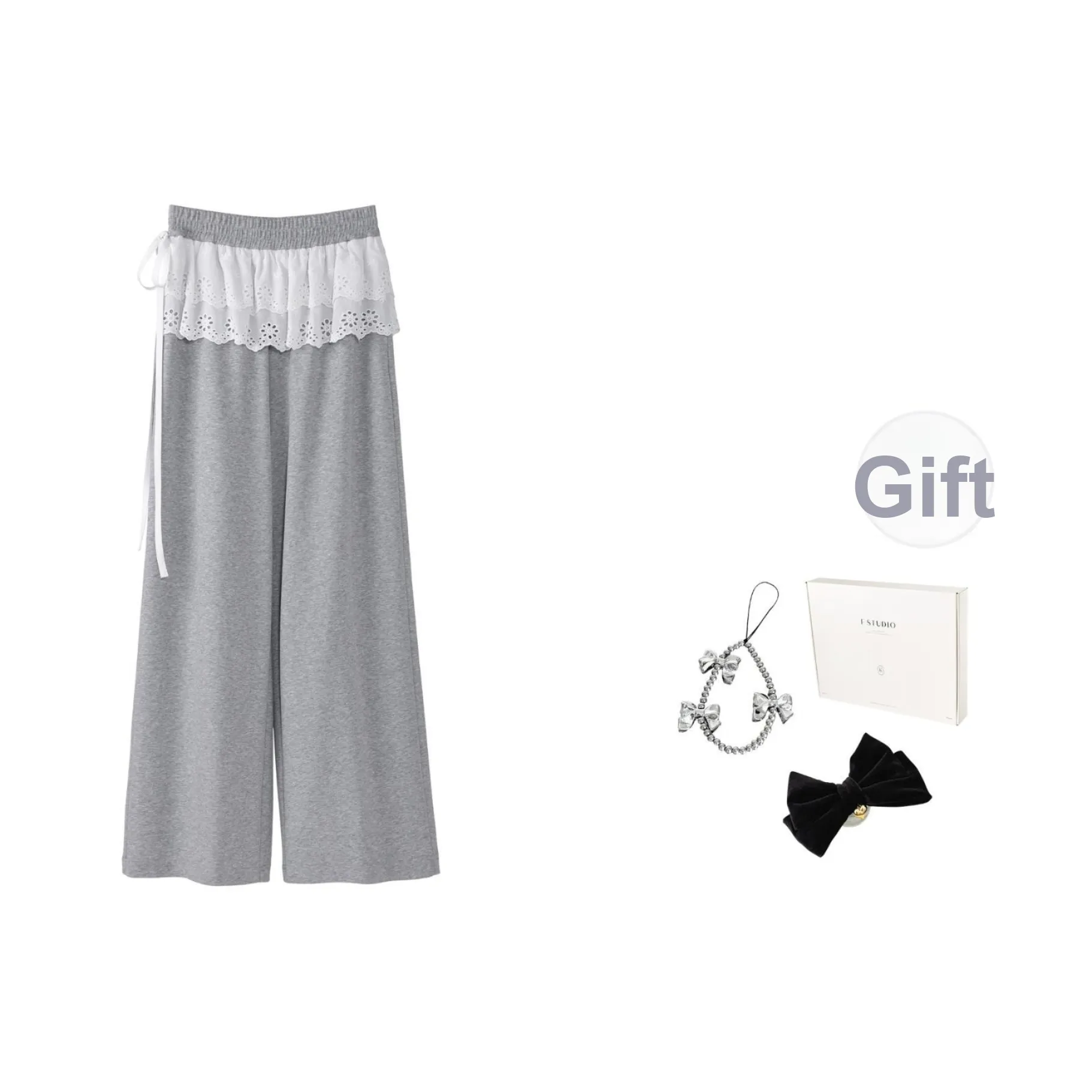 Fstudio Повседневные брюки Женские Серые