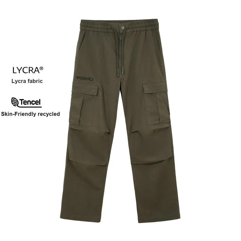 JACK JONES· Workwear Casual Pants Men's Black Olive-2
