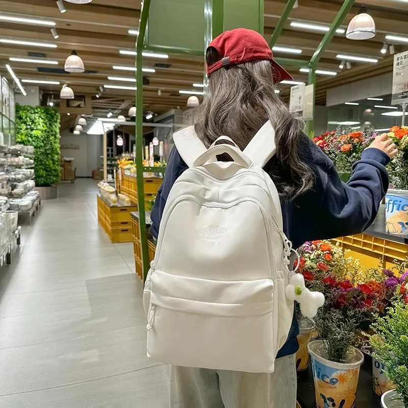 Alcohol Dragon Nylon Backpack Women's Multicolor-17