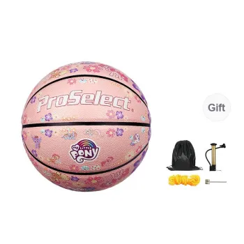 ProSelect x XIAOMABAOLI PU Basketball Cherry Blossom Pink Size 7 Ball Training