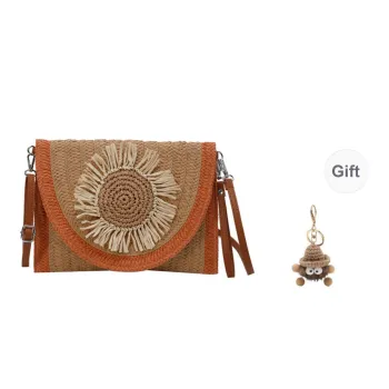 Yalu Straw Crossbody Bag Women's Multicolor