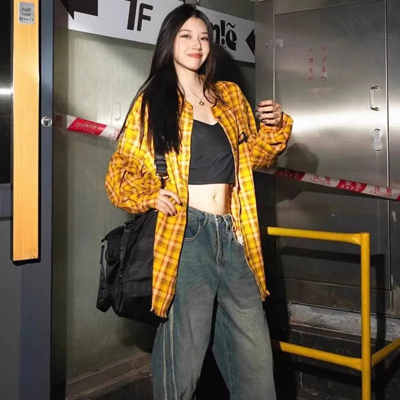 NEAR HERE Shirts Unisex Yellow-1