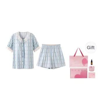JINGYUN Pajama Set Women's Light Blue
