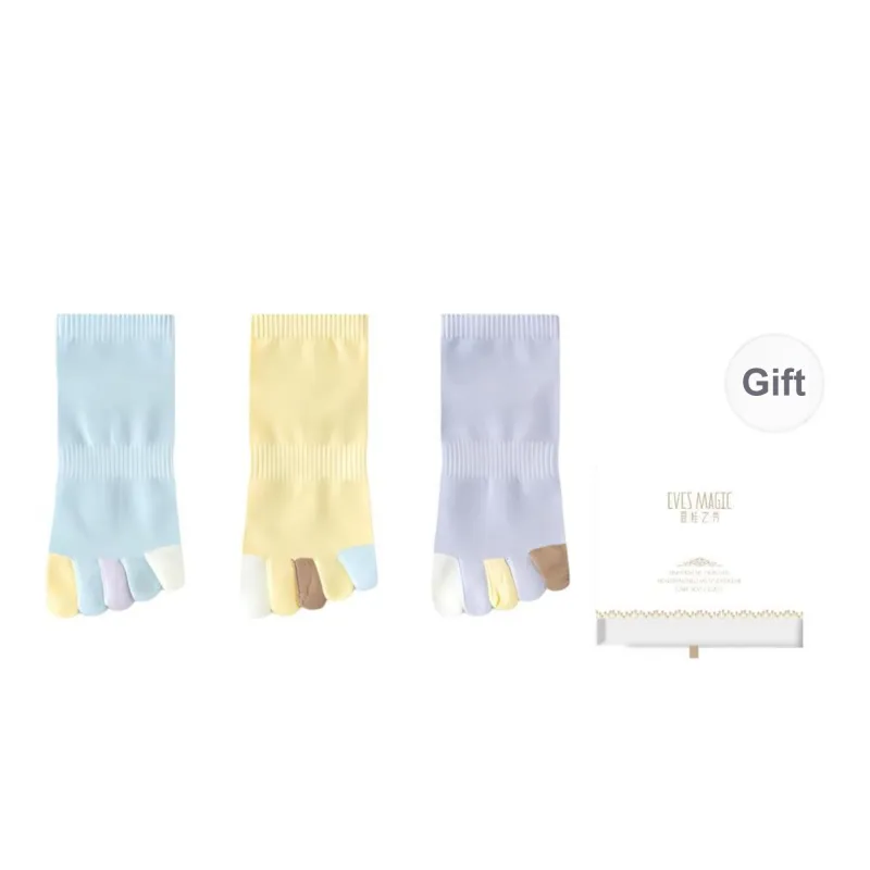 XIA.WA.ZHI.XIU Mid Calf Socks Women's Shopping Bag 3 Pack-28