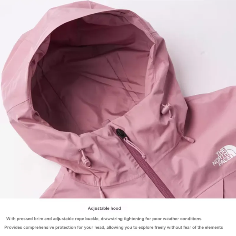 THE NORTH FACE City Outdoor Collection Windbreaker Jackets Women's Falling Cherry Blossom Purple-5