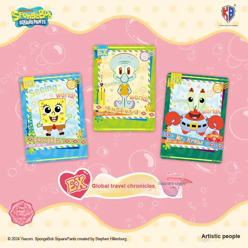 Kabao Cultural Creation SpongeBob Mysterious Box V10 IP/Anime Cards 18 Packs/box-4