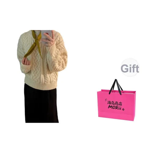 MORii Ecru [Сумка для покупок включена] Женская трикотажная одежда